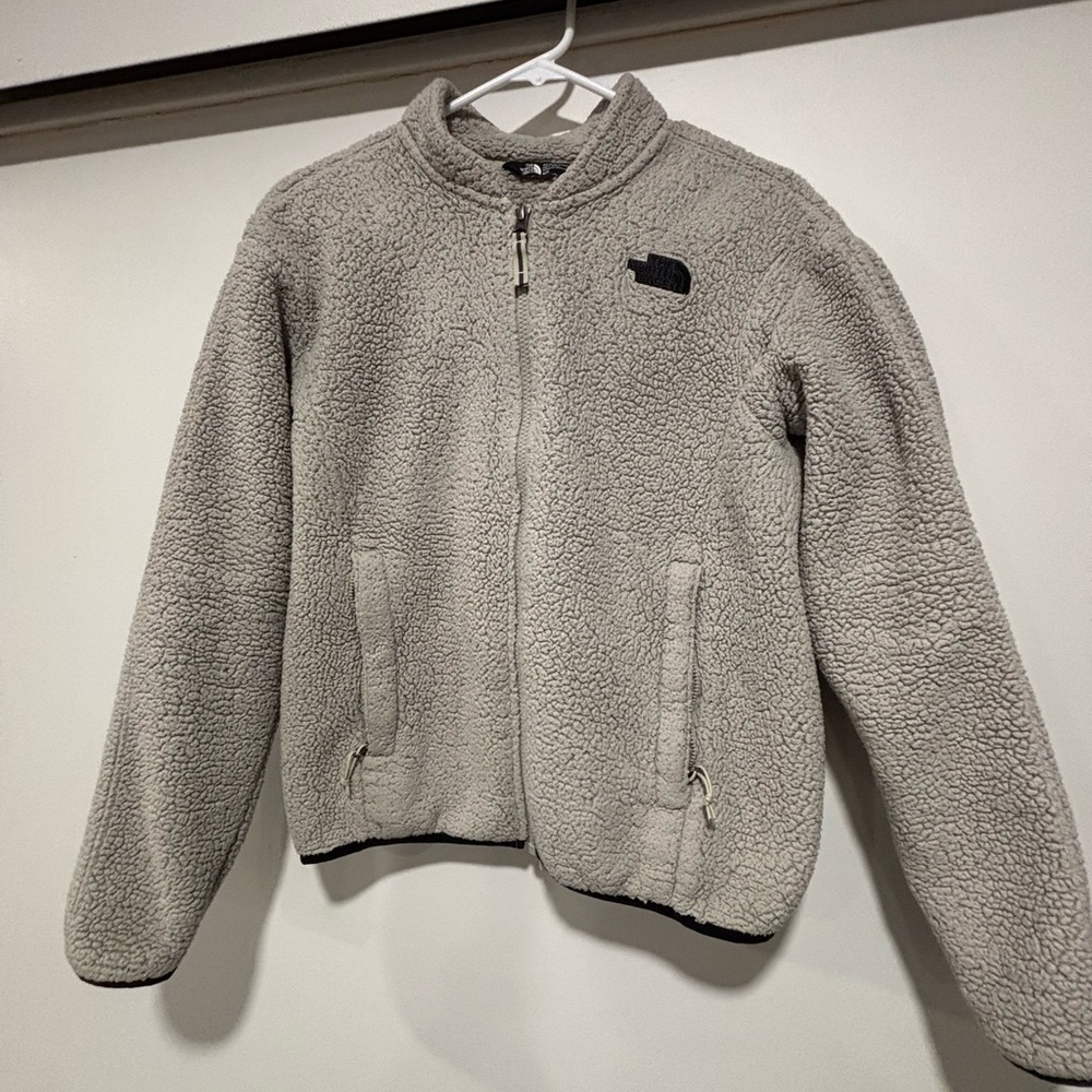 North Face fuzzy jacket